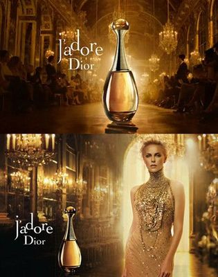 迪奧J&rsquo;adore真我香水廣告海報 巴洛克風格的極致奢華