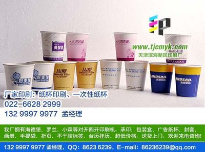 天津港保稅區紙杯印刷 專業廣告定制解決方案